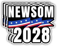 (3 Pcs) - Newsom 2028 Sticker, Gavin Newsom for President Stickers, US Presidential Election 2028 De