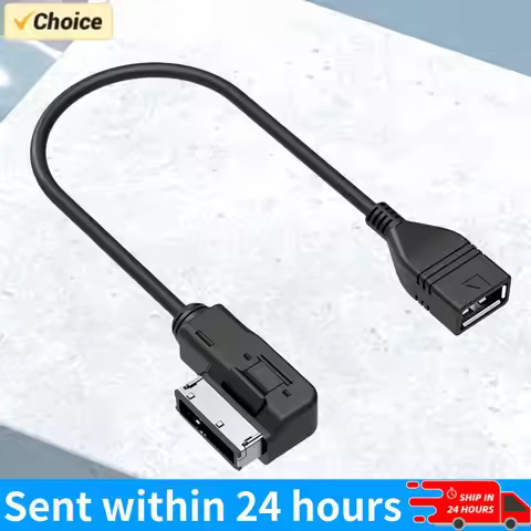 Audio AUX Adapter Data Wire MDI MMI AMI To USB Female Interface AMI MMI USB AUX Cable for Audi A6L Q