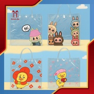 (MIN 15 PCS) Labubu PVC Mica Bag Transparent PVC Mica Bag/ Clear Bag/ Transparent Bag/ Hampers Bag/ 