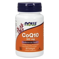 Viên Uống NOW FOODS CoQ10 100mg Chống Tai Biến Tim Mạch Ổn Định Huyết Áp Giảm Cholesterol Máu Lọ 50