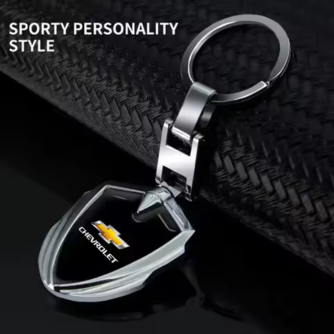 1Pcs 3D Metal Key Rings Car Logo Emblems Keychain For Chevrolet Cruze Lacetti Captiva SS Z71 Equinox