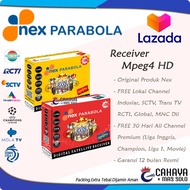 Nex Parabola Merah Kuning Hitam Mola Liga Champion Inggris 1 Satu C Ku band Emtek Free TV nasional L