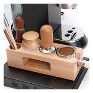 51mm 54mm 58mm 5 Holes Wooden Coffee Filter Tamper Holder Support Base Espresso Tamper Stand