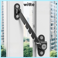WITTE Window Blocking Lock, Metal Windproof Window Limiter Blocker, Multiple Gears Security Protecti