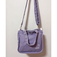 韓國 KANGOL 袋鼠 紫色 百搭帆布包 🦘 手提包 小方包 側背包 單肩包 迷你包 帆布 手提包 包包 帆布包