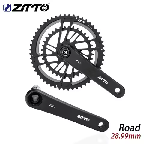 ZTTO Road Bike Crankset DUB 28.99mm Chainwheel 2x10 2x11 2x12 Speed System Direct Mount 50-34T 52-36