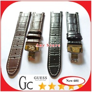 Strap Tali Jam Tangan Kulit Guess 22 mm Buckle Logo GC