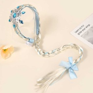 Frozen Lighted Wig Braid Princess Headband Girl Elsa Headband Hair Accessories Elsa