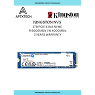 [ Kingston NV3 GEN 4.0 NVMe SSD ] - 1TB | 2TB (IMPORT UNIT)