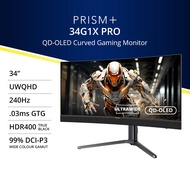 PRISM+ 34G1X PRO | 34" UWQHD Ultrawide QD-OLED 240Hz Curved Gaming Monitor