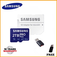 100% Original (ฟรี Card Reader) (จัดส่งฟรี) SAMSUNG-Tarjeta De Vídeo PRO PlusMicrosd/tf De 128GB 256