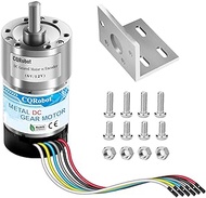 CQRobot Ocean: 210:1 Metal DC Geared-Down Motor 37Dx72.5L mm 6V/12V with 64 CPR Encoder and Bracket.