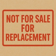 Not for sale for replacement