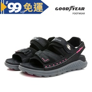 GOODYEAR [Outing Fun] Women's Magnetic Buckle Sports Sandals-Black/GAWS42630