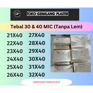 10PACK (30 & 40MIC) OPP Glass Plastic WITHOUT GLUE / Custom HEIGHT X40 / Birthday Souvenir Plastic /