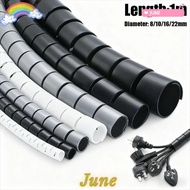JUNE1 Wire Protector, Spiral 8/10/16/22mm Cable Sleeve Cover, Flexible Cable Sleeves