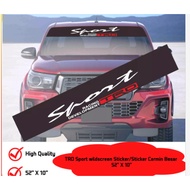 TRD Sport wildscreen Sticker/Sticker Cermin Besar 52'' X 10''