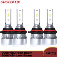 4PCS Canbus 20000LM 120W LED Headlight 9005 9006 HB3 HB4 Led Headlamps Bulb High Low Beam Turbo CSP 