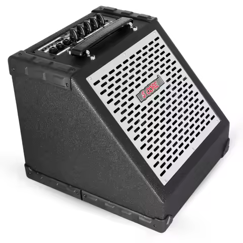 5 Core Electric Drum Amplifier 80W Professional Bluetooth Drumming Amp w 8” Speaker w 3 Band EQ EDA 