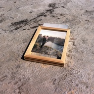 SidsWood [BT5R] 5R Transparent Wooden Frame (3.7x17.8 cm) – Double-Sided Photo Frame from Dutch Teak