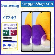 Original AMOLED For Samsung Galaxy A72 4G LCD Display Touch Screen With Frame Replacement