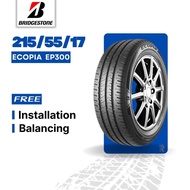 [Free Installation] 215/55/17 Bridgestone Ecopia EP300 (Year 2026) New Tyre Tire Tayar