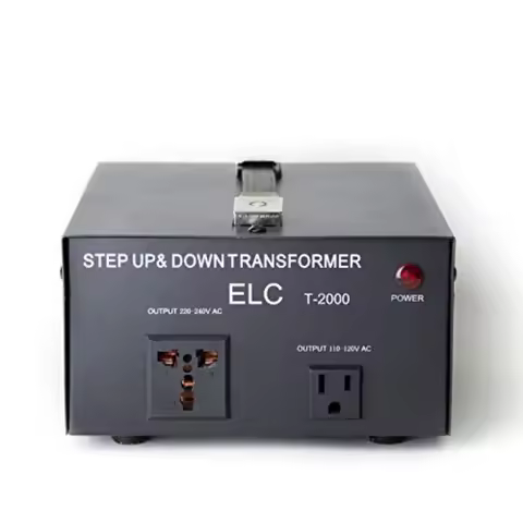 ELC T Series 2000 Watt Voltage Converter Transformer - Step Up/Down - 110v to 220v/ 220v to 110v Pow