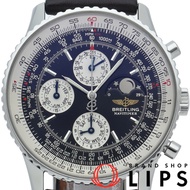 百年靈 Navitimer 1461 月相年曆腕錶，限量版（日本版：300 枚），A19322，男士腕錶，黑色不鏽鋼/皮革錶帶，原廠錶盒，拋光處理，成色極佳 [二手]