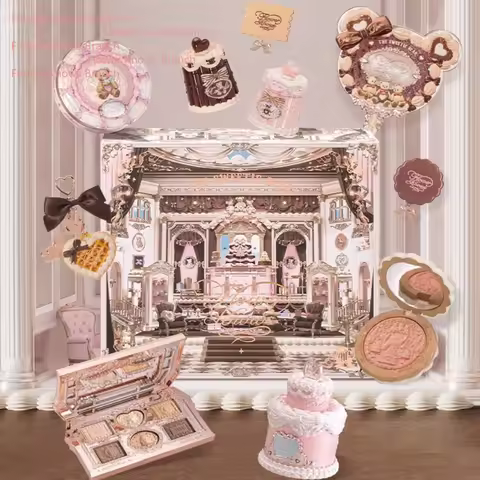Flowerknows THE SWEETIE BEAR COLLECTION Makeup Gift Set All In Concealer Palette Blush Setting Powde