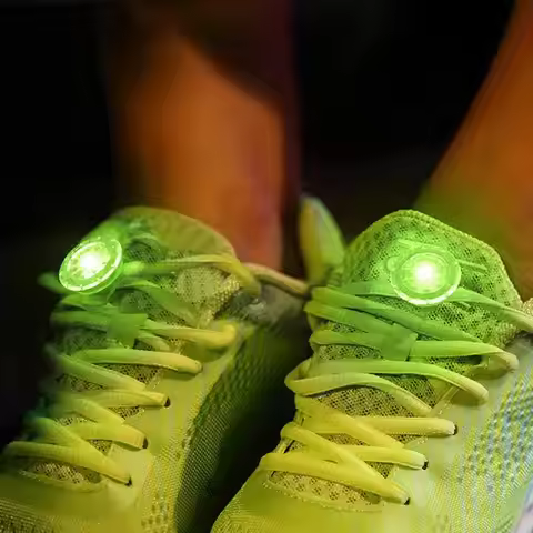 Safety Warning Light Outdoor Sports Night Running Walking Cycling LED Shoe Clip Light Backpack Lamp 