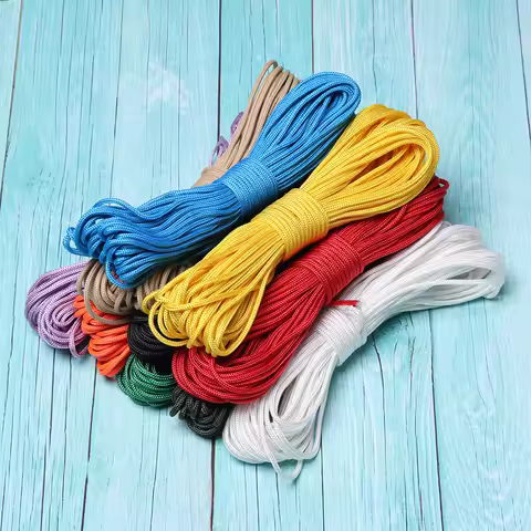 Diameter 3mm Paracord 550 Rope 5/10/20meters length Paracord Cord Tent Ropes Survival kit for Hiking
