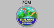 EMBLEM LOGO BORDIR GUNUNG RINJANI