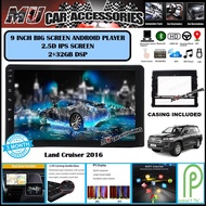 (2RAM 32GB DSP IPS SCREEN) Land Cruiser 2016 9" Inch Android 9 GPS OEM Plug & Play 2 DIN/Double Din 