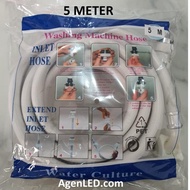 MESIN Ⅎ WASHING MACHINE INLET HOSE 5M water HOSE 5 M METER extend HOSE 5 meters 3 2
