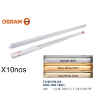 OSRAM (10nos) T5 LED Slim batten 13W 6500K Daylight / 4000K Natural W, LED(4 FT) C/W POWER CONNECTOR