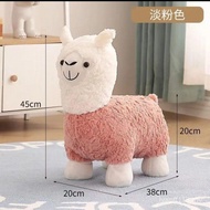 Bedroom Plush Stool Alpaca Stool Small Alpaca Light Luxury New Style Influencer Fashion Cute Childre