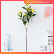 【HRDEAL】A Bunch Artificial Lemon Branch with Green Leaves Artificial Fruit Lemon Tree