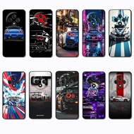 for 3c OPPO Reno 6 Lite 7z 8z 8T 12 11F 12F 12FS NS48 nissan gtr tuning Fashionable soft black phone