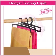 Hanger Penyangkut Tudung Hijab Bawal Shawl Tie Scarf Mini Ring Petak Oval Black Transparent Bulat Pe