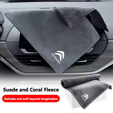 Microfiber Car Wash Towel Drying Cloth Cleaning Tools For Citroen C5 X7 C6 Xsara Elysee Berlingo Air
