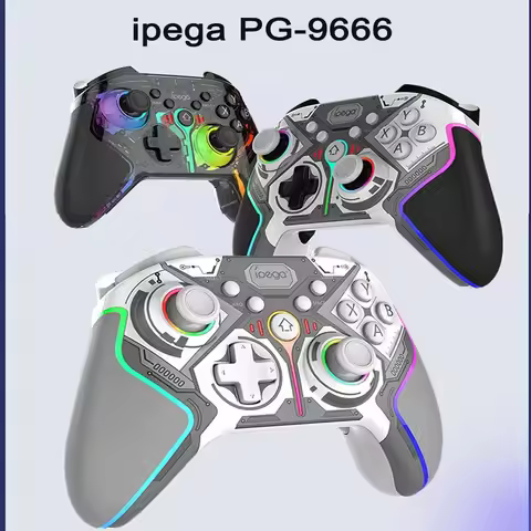 ipega PG-9666 RGB Wireless game controller for switch PS3/PS4 Android iOS PC programmable vibration 