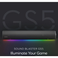 CREATIVE SOUND BLASTER GS5 Compact RGB Gaming Bluetooth Wireless Soundbar With SuperWide Technology