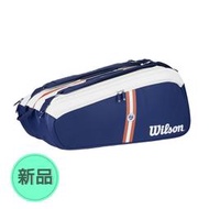 【MST商城】Wilson SUPER TOUR 2023法網限量版 15支裝 網球拍袋 (白藍)