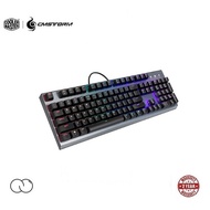 Cooler Master CK350 Outemu Mechanical Switches RGB Gaming Keyboard / Brushed Aluminium / Red / Blue 