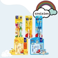 [Perio] Kids Toothbrush (2ea) Pinkfong, Pikachu, Pokemon Toothbrush(3ea) Toothpaste Set