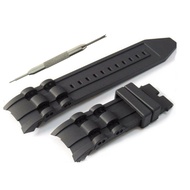 26mm Black Rubber Watch Bnad Strap for INVICTA Pro Diver 6977-6978-6981-6983-6986-6991-699617566-17881-17882-17884-17885-17886