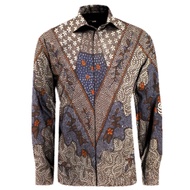 KEMEJA Madura Hand-Written Batik Shirt, Men's Long-Sleeved Batik Shirt HP456