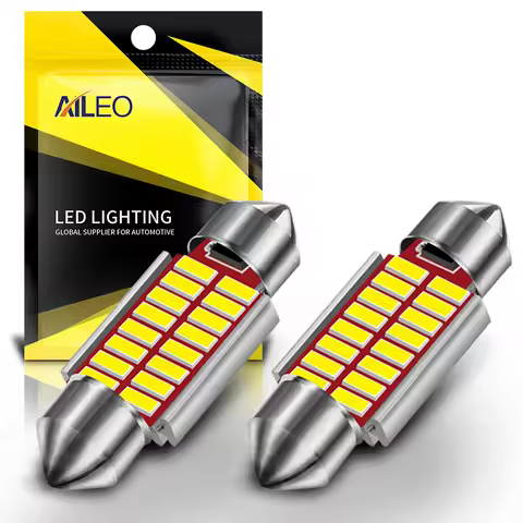 AILEO 2PCS C5W LED CANBUS 31mm 36mm 39mm 42mm Reading Lamp C10W LED Bulb 4014 Chip 12V Car Interior 
