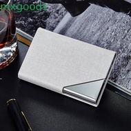 MXGOODS Business Card Holder Magnetic High-End Stainless Steel Office Supplies Display Stander Deskt