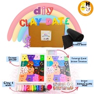 DIY Clay Date Couple 1 Set Frame Complete Clay Kit 20x30 20x20 Ugly Doodle by GH Eduplay